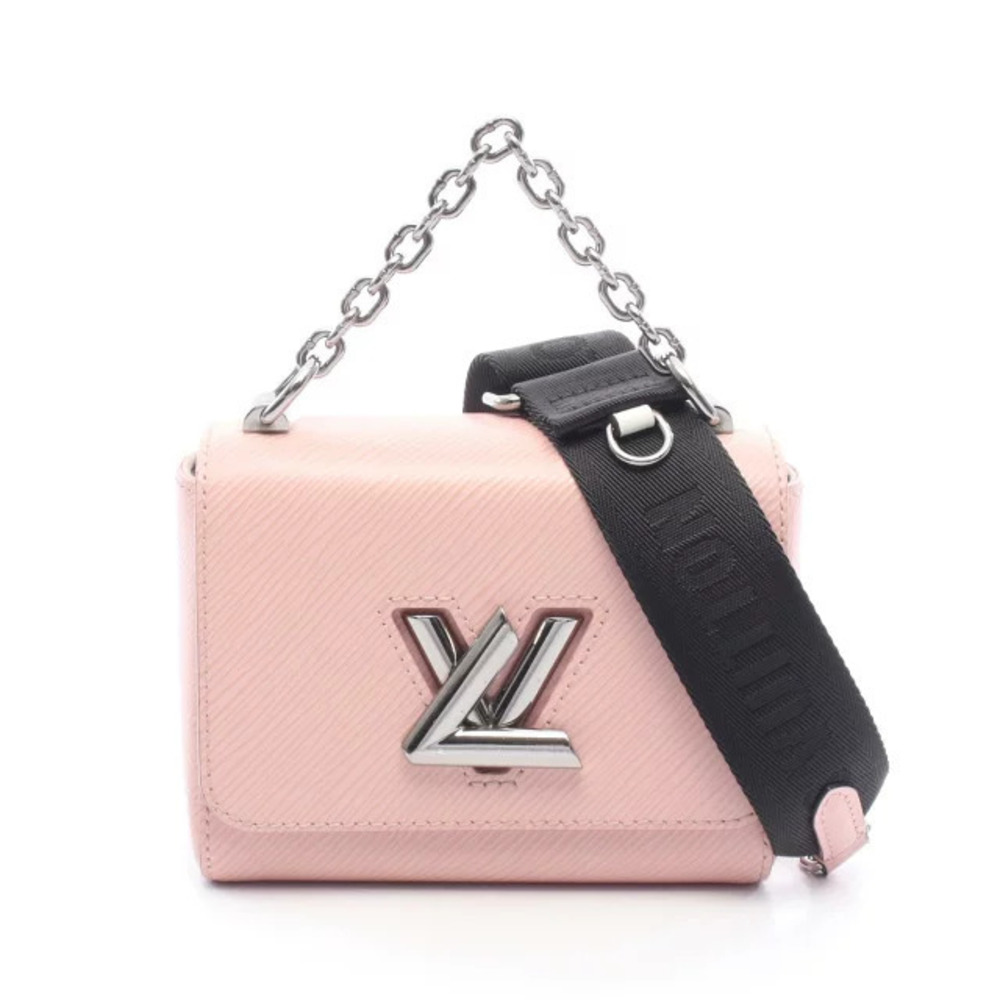 Louis Vuitton Twist Handbag Leather Epi Pink Rose Pink